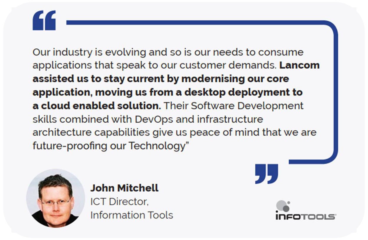 InfoTools Testimonial
